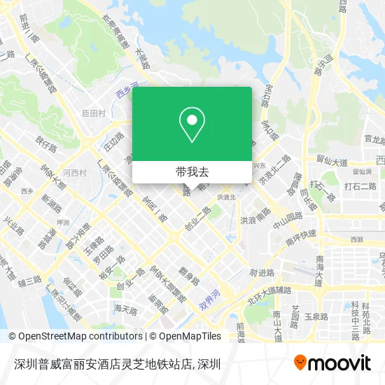 深圳普威富丽安酒店灵芝地铁站店地图