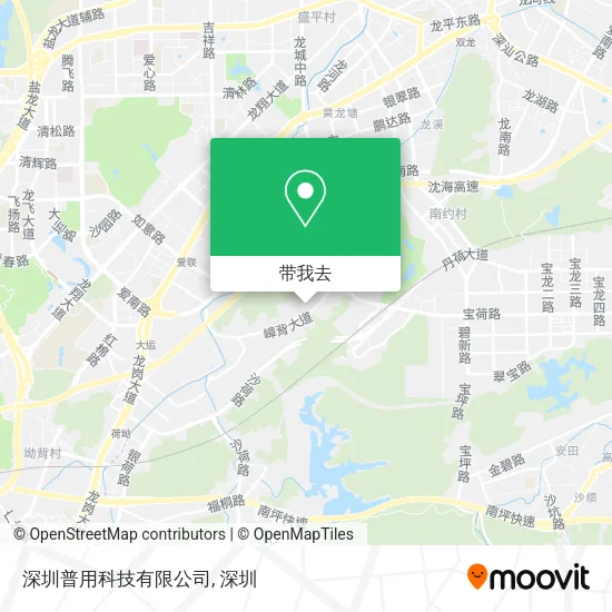 深圳普用科技有限公司地图