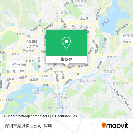 深圳市湖贝实业公司地图