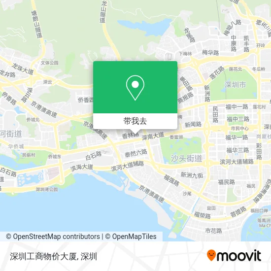 深圳工商物价大厦地图
