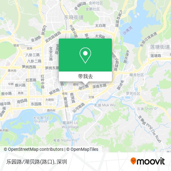 乐园路/湖贝路(路口)地图