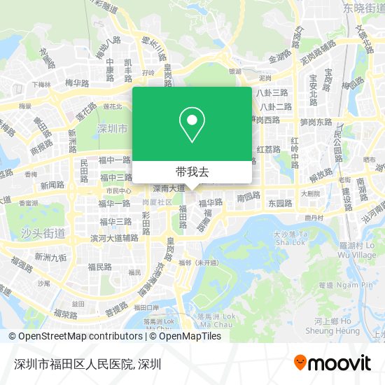 深圳市福田区人民医院地图