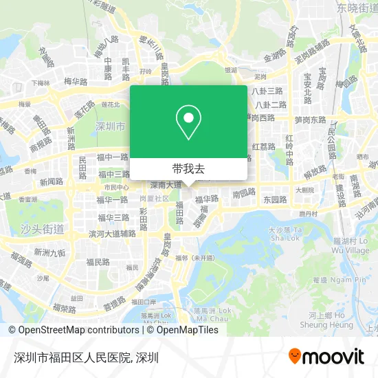 深圳市福田区人民医院地图