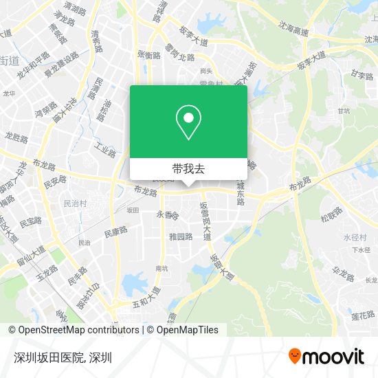 深圳坂田医院地图
