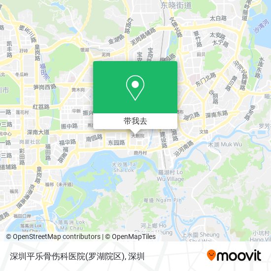 深圳平乐骨伤科医院(罗湖院区)地图