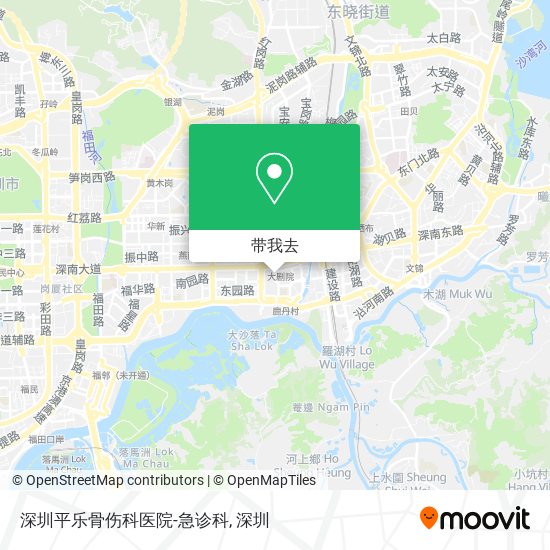 深圳平乐骨伤科医院-急诊科地图