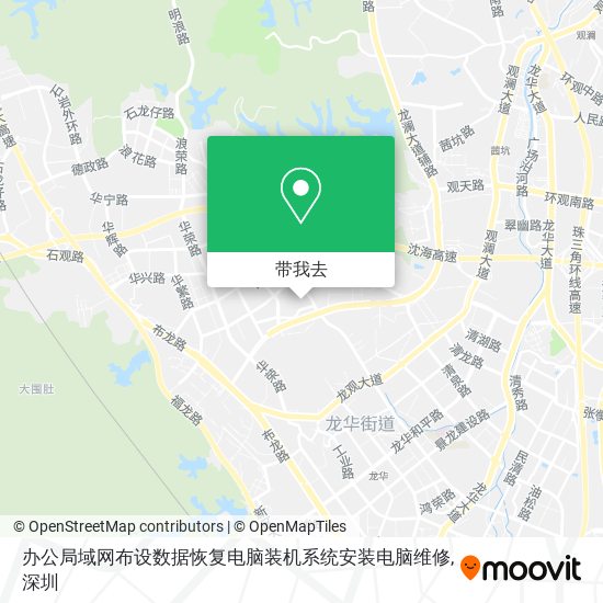 办公局域网布设数据恢复电脑装机系统安装电脑维修地图