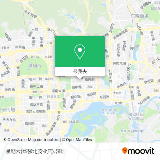 星期六(华强北茂业店)地图