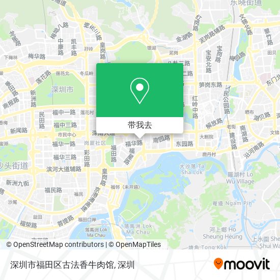 深圳市福田区古法香牛肉馆地图
