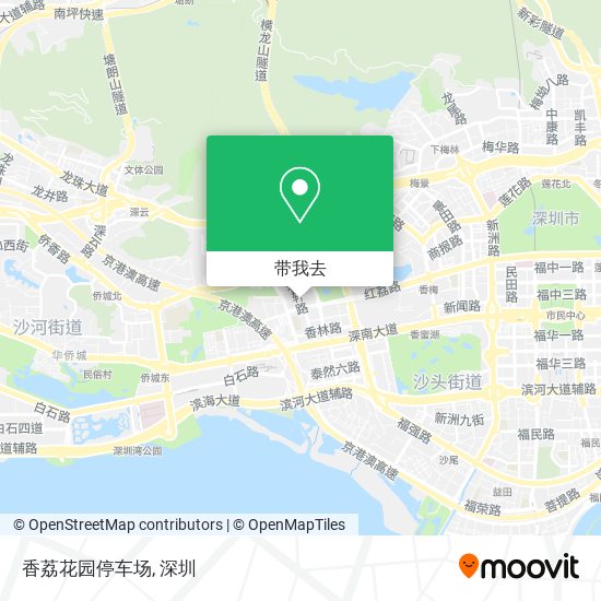 香荔花园停车场地图