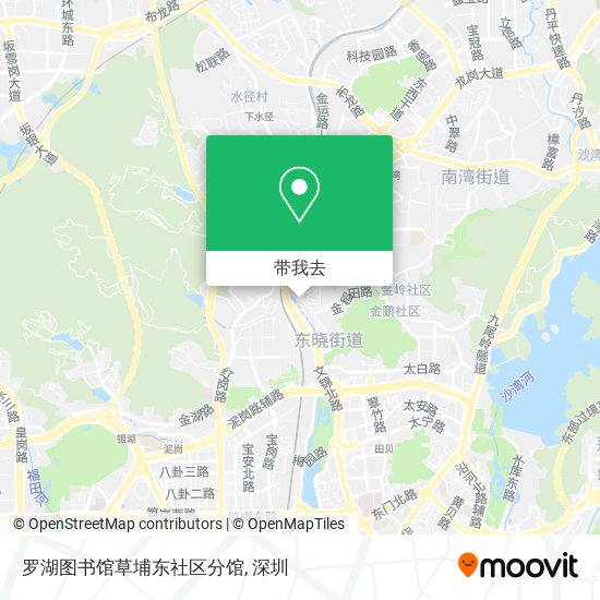 罗湖图书馆草埔东社区分馆地图
