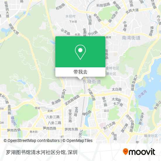 罗湖图书馆清水河社区分馆地图