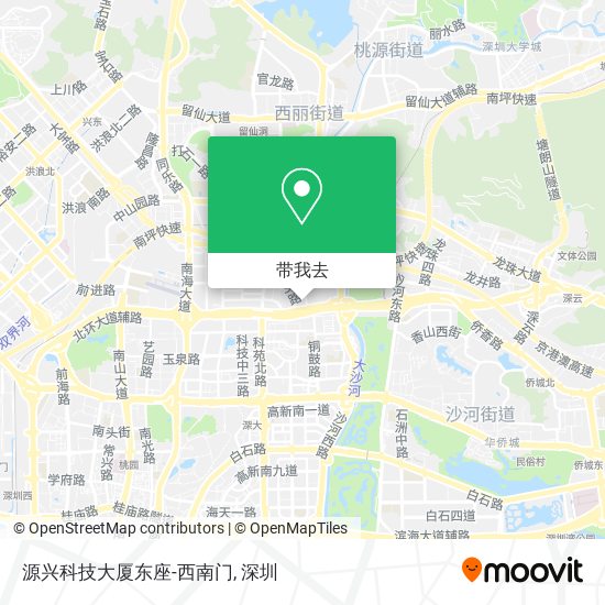 源兴科技大厦东座-西南门地图