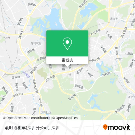 赢时通租车(深圳分公司)地图