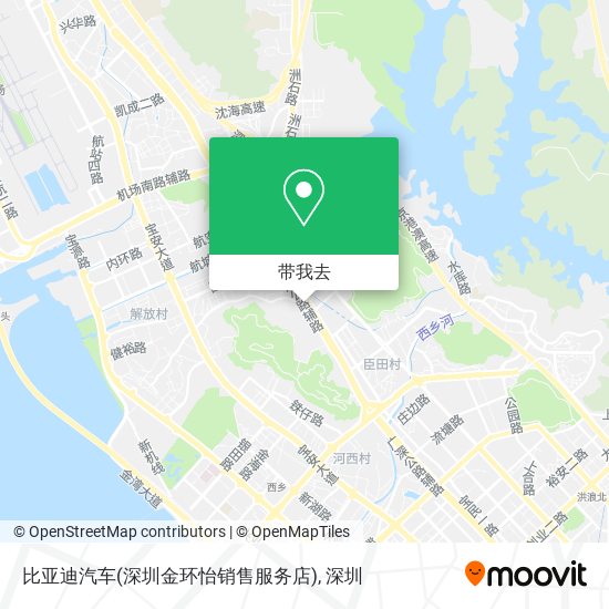 比亚迪汽车(深圳金环怡销售服务店)地图