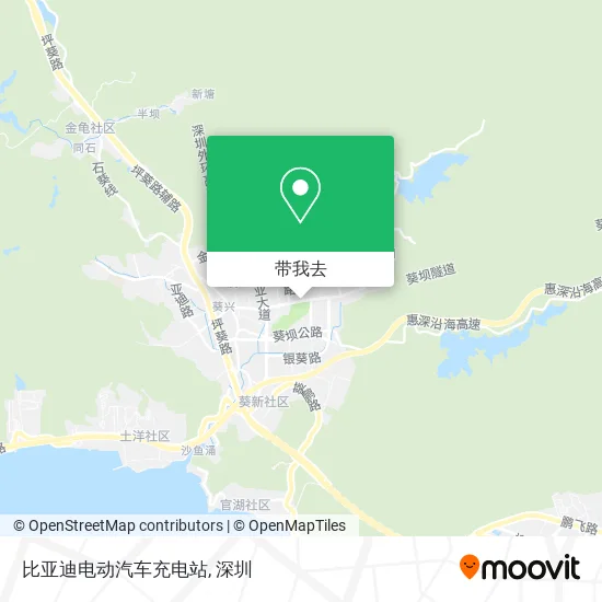 比亚迪电动汽车充电站地图