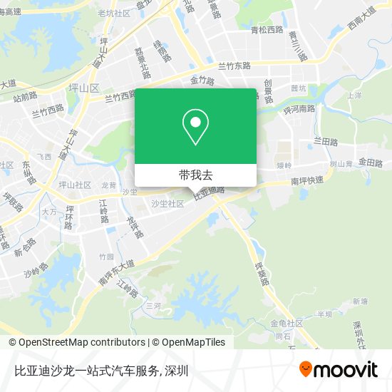 比亚迪沙龙一站式汽车服务地图