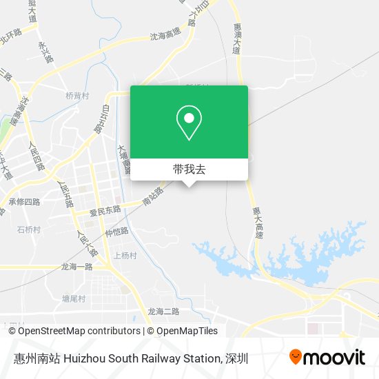 惠州南站 Huizhou South Railway Station地图