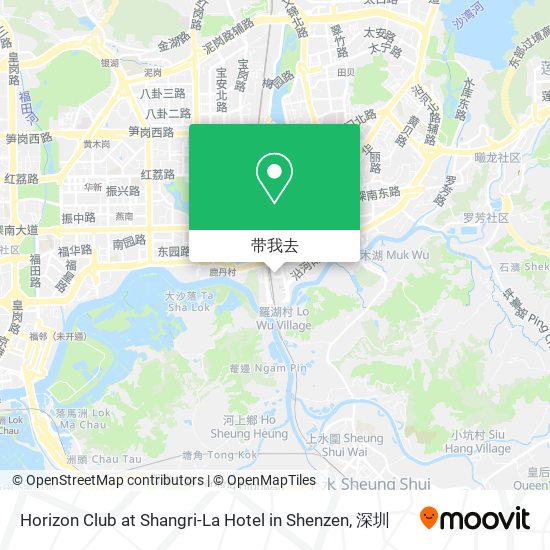 Horizon Club at Shangri-La Hotel in Shenzen地图