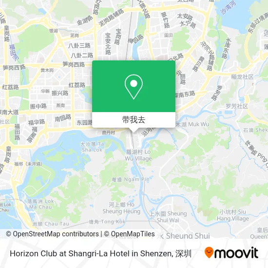 Horizon Club at Shangri-La Hotel in Shenzen地图