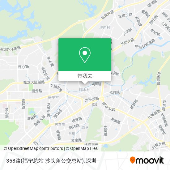 358路(福宁总站-沙头角公交总站)地图