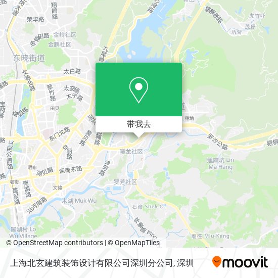 上海北玄建筑装饰设计有限公司深圳分公司地图