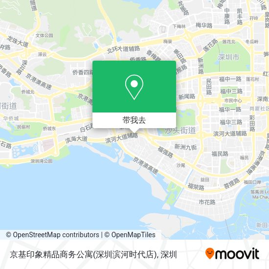 京基印象精品商务公寓(深圳滨河时代店)地图