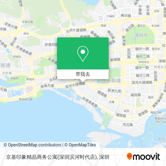 京基印象精品商务公寓(深圳滨河时代店)地图