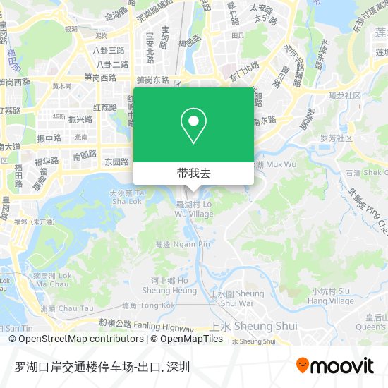 罗湖口岸交通楼停车场-出口地图
