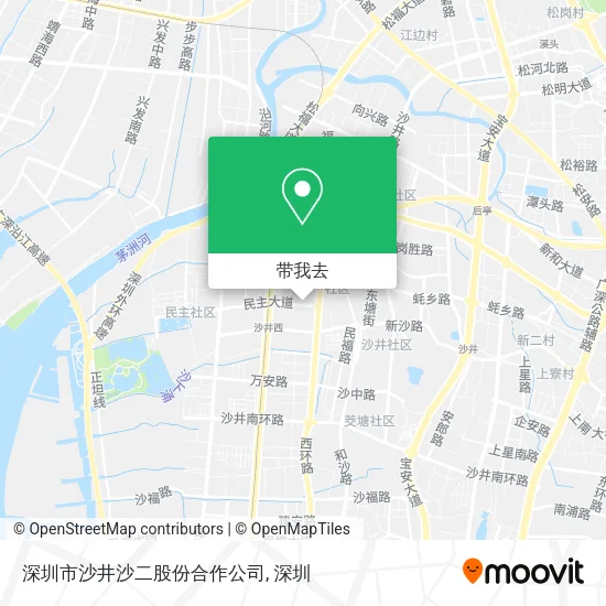 深圳市沙井沙二股份合作公司地图