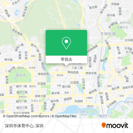 深圳市体育中心地图