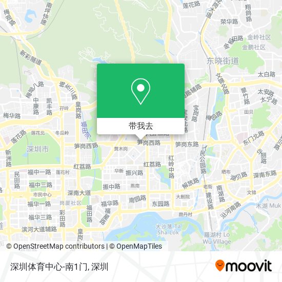 深圳体育中心-南1门地图