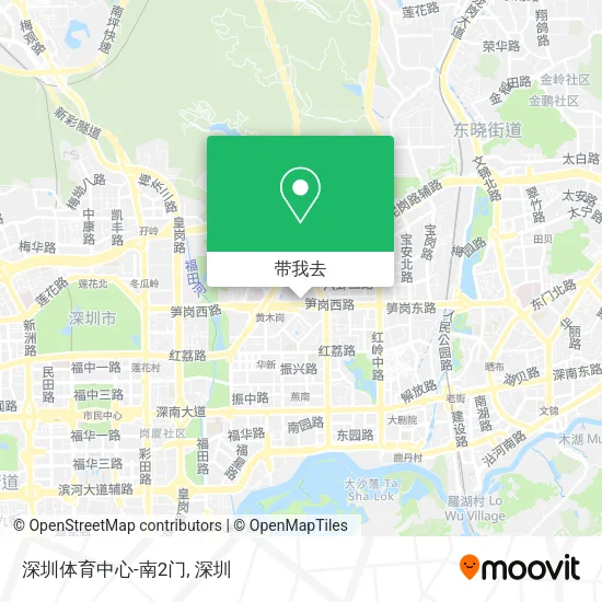 深圳体育中心-南2门地图