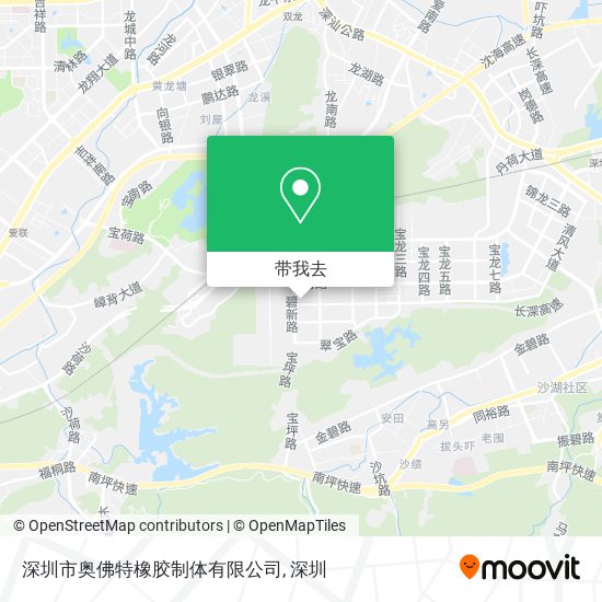 深圳市奥佛特橡胶制体有限公司地图