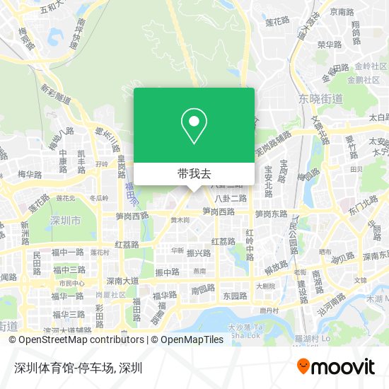 深圳体育馆-停车场地图