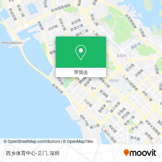 西乡体育中心-正门地图