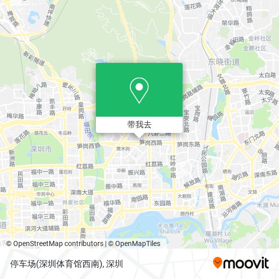 停车场(深圳体育馆西南)地图