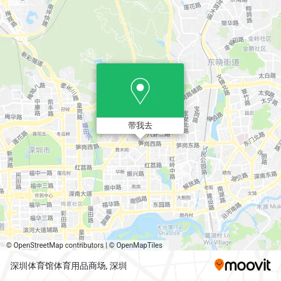 深圳体育馆体育用品商场地图