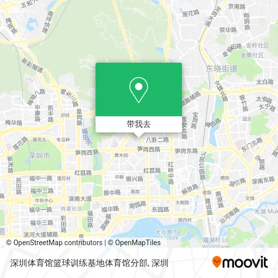 深圳体育馆篮球训练基地体育馆分部地图