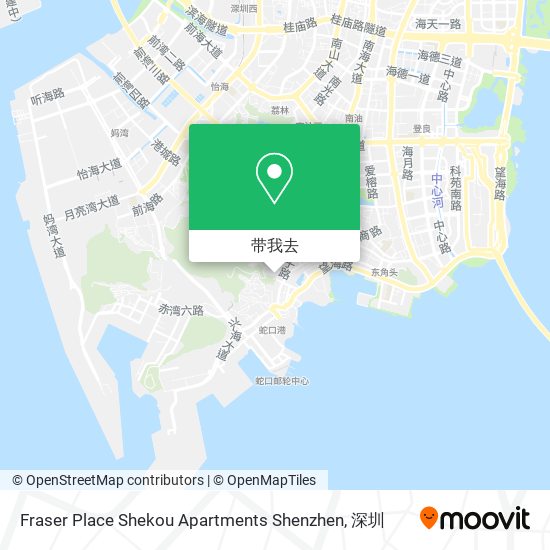 Fraser Place Shekou Apartments Shenzhen地图