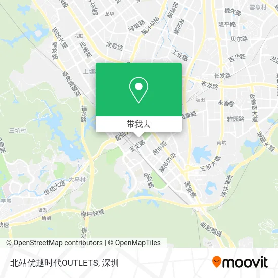 北站优越时代OUTLETS地图