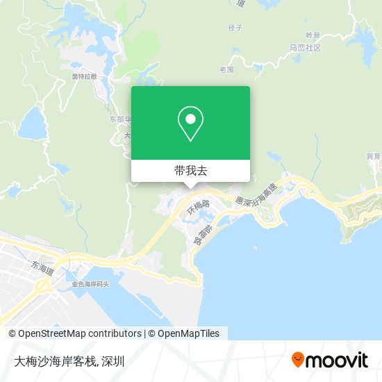 大梅沙海岸客栈地图