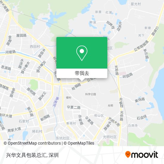 兴华文具包装总汇地图