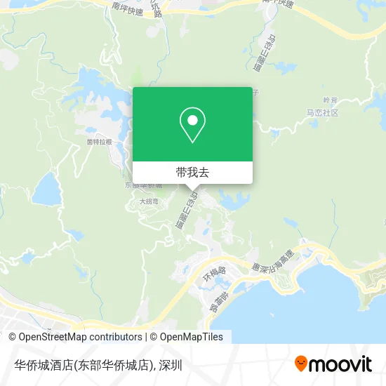 华侨城酒店(东部华侨城店)地图