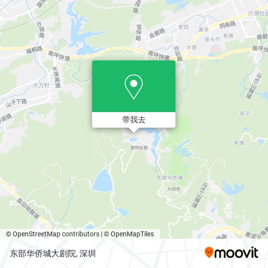 东部华侨城大剧院地图