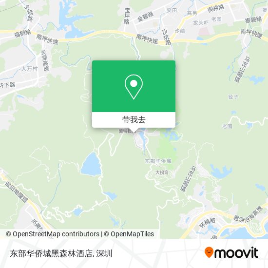 东部华侨城黑森林酒店地图