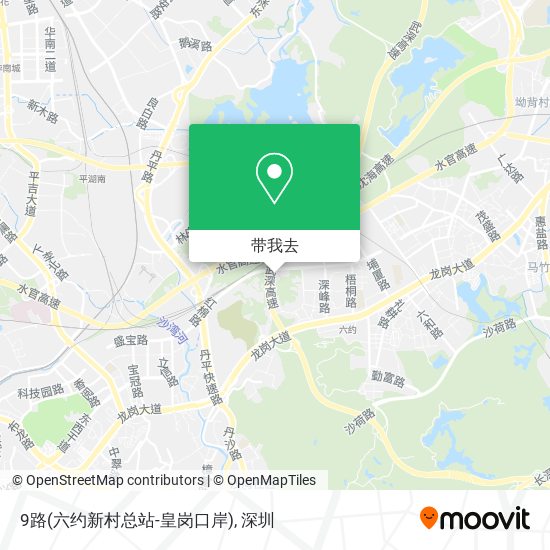 9路(六约新村总站-皇岗口岸)地图