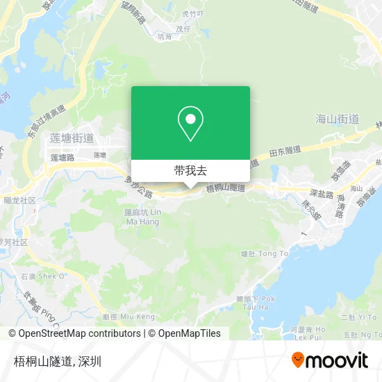 梧桐山隧道地图