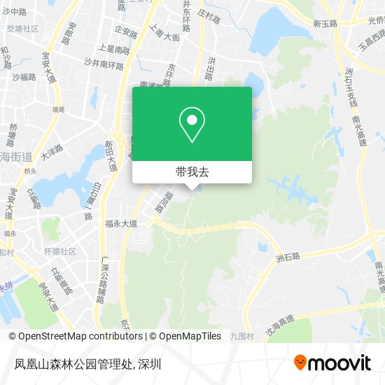 凤凰山森林公园管理处地图