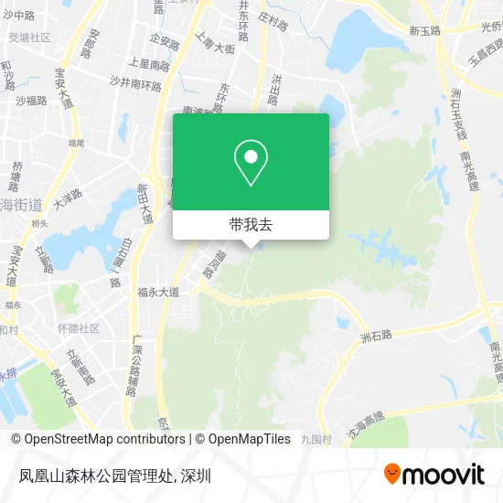 凤凰山森林公园管理处地图